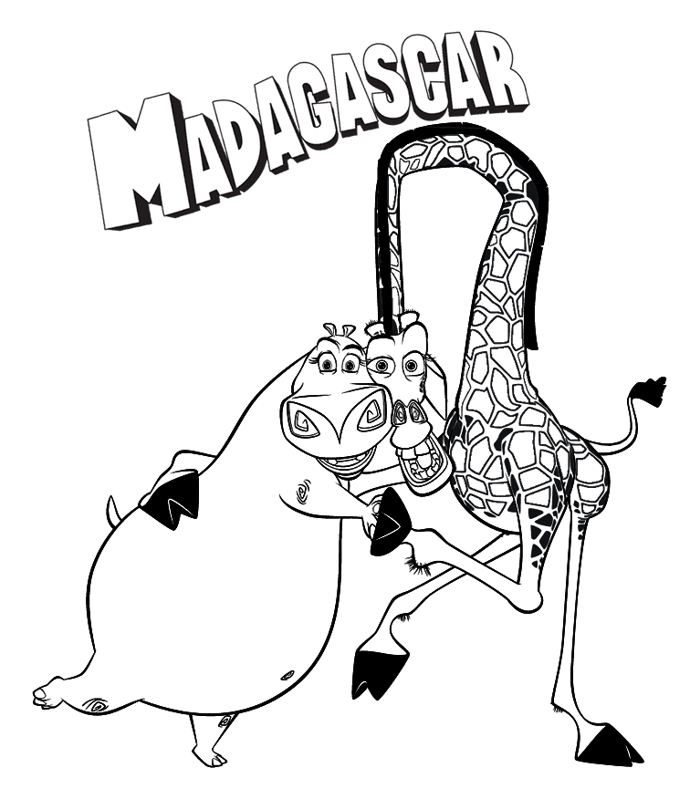Coloring Page - Madagascar coloring pages 37