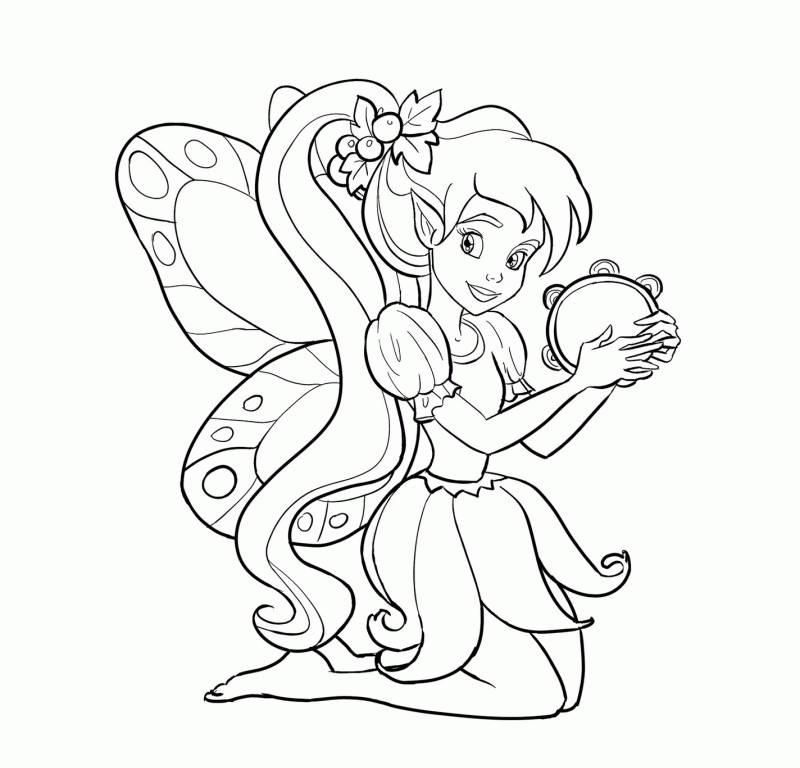 Coloring Pages Of Fairies For Kids - HD Printable Coloring Pages