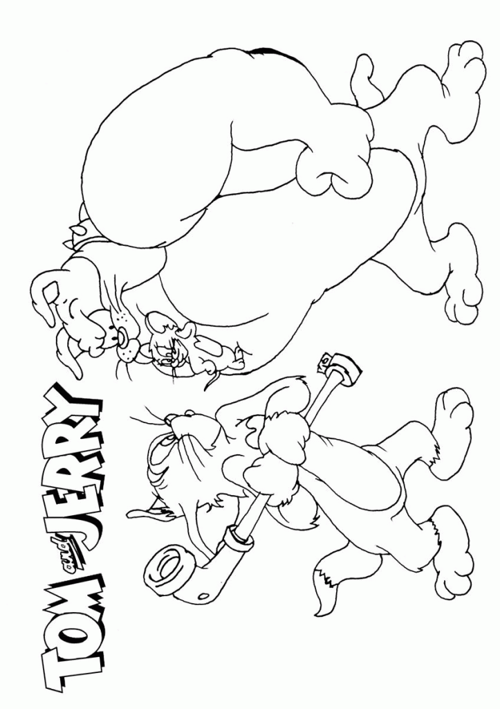 Funny: Dandy Tom Jerry Coloring Page Picture, ~ Coloring Sheets