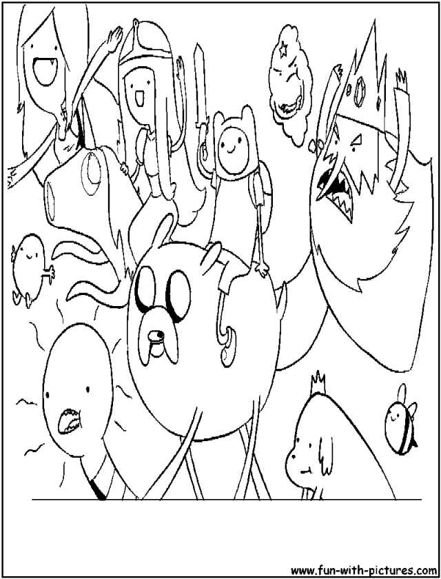 Adventuretime Chibi Coloring Page Drawing And Coloring For Kids 