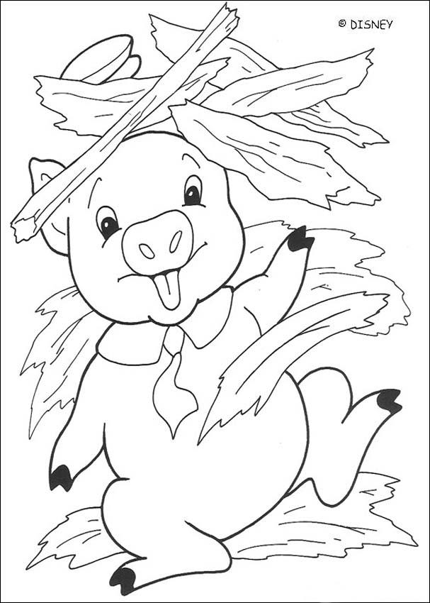 Big Bad Wolf Is Blowing Three Little Pigs Coloring Pages Car Pictures