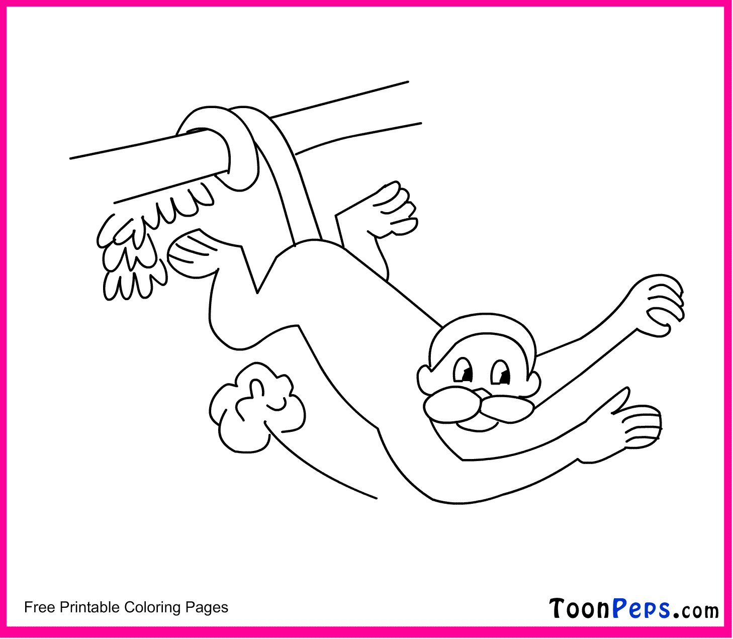 Toonpeps : Free Printable Jump coloring pages for kids