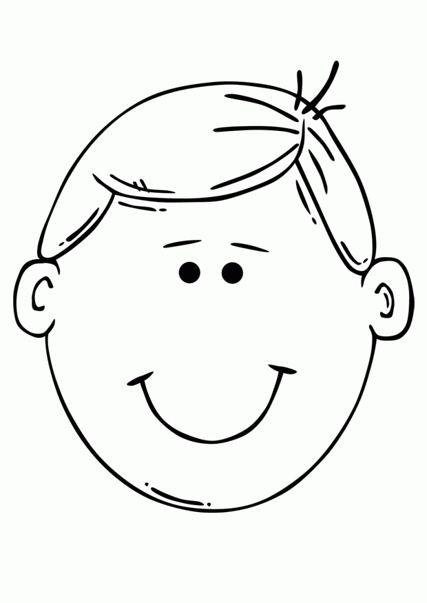 FACE BOY Colouring Pages