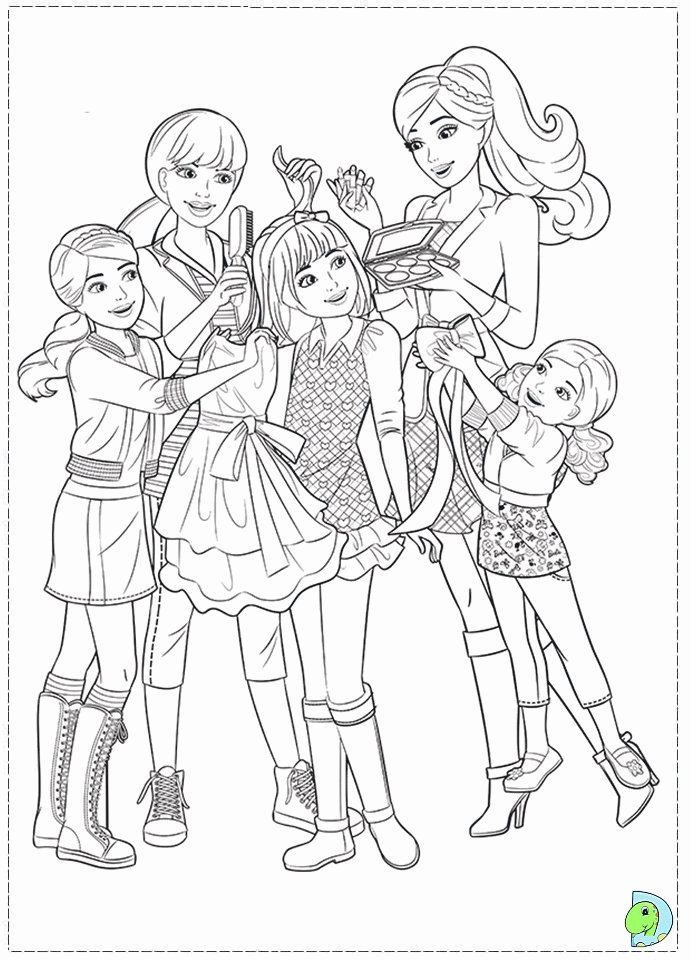 barbie sister Colouring Pages