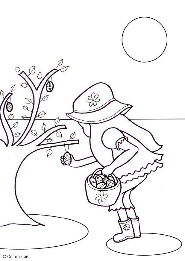 Coloring page searching Easter eggs - img 5690.