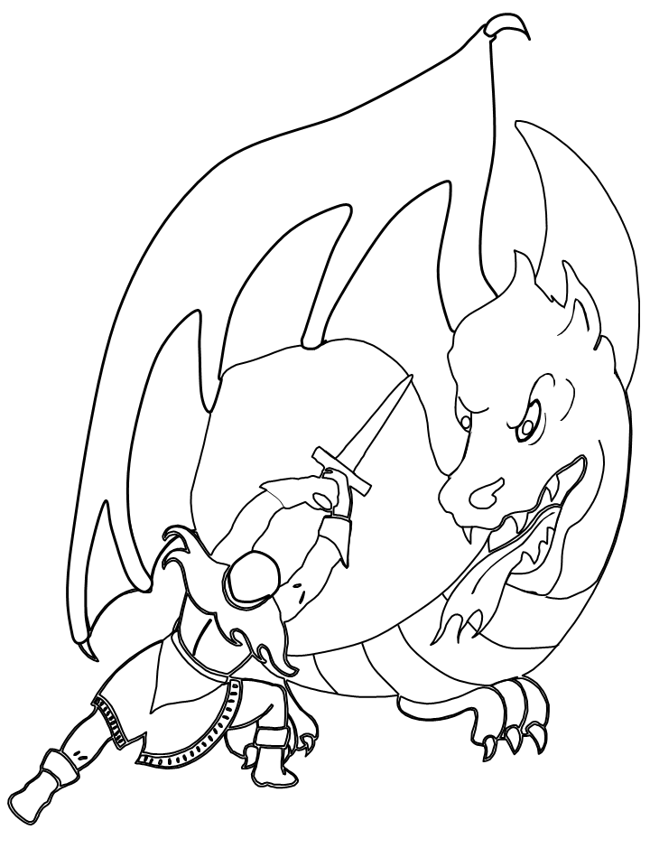 hobbit dragon Colouring Pages