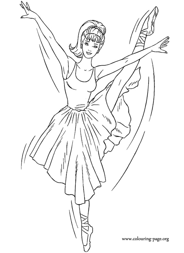 Barbie Coloring Pages barbie ballerina coloring pages – Kids 