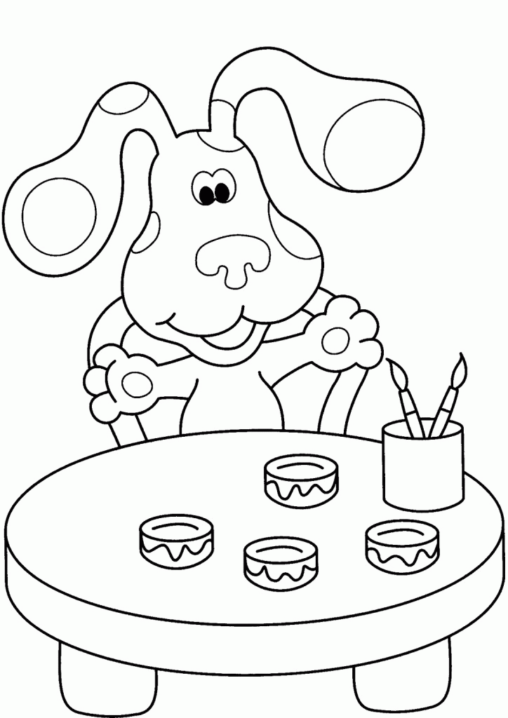Download Blues Clues Printable Coloring Pages - Coloring Home