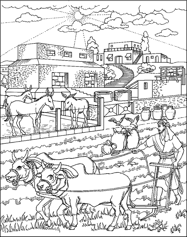 Parable of the Rich Fool Coloring Page | Bible class (kids) | Pintere…