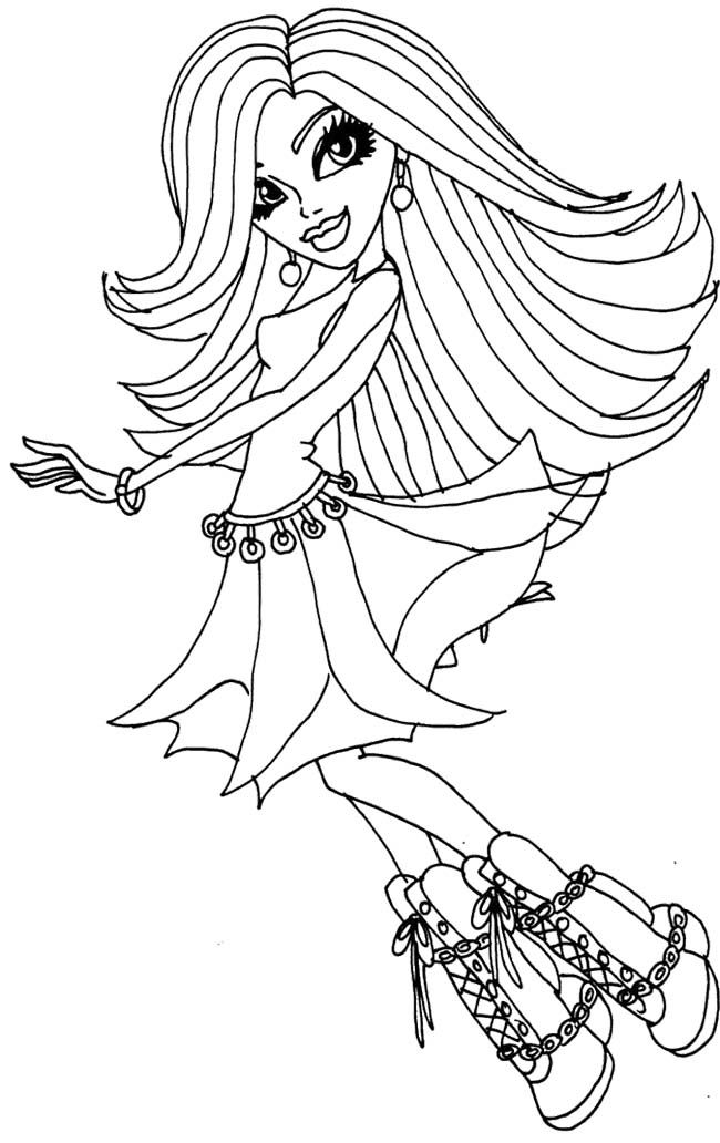 spectra monster hlgh Colouring Pages