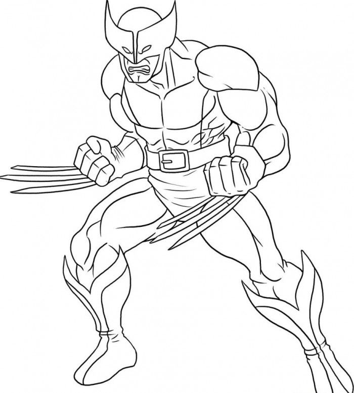 Free Superhero Coloring Pages Picture