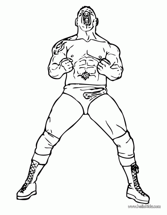 WRESTLING Coloring Pages Wrestler Batista 142840 Wwe Superstars 