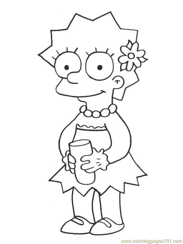 Coloring Pages Simpsons (15) (Cartoons > The Simpsons) - free 