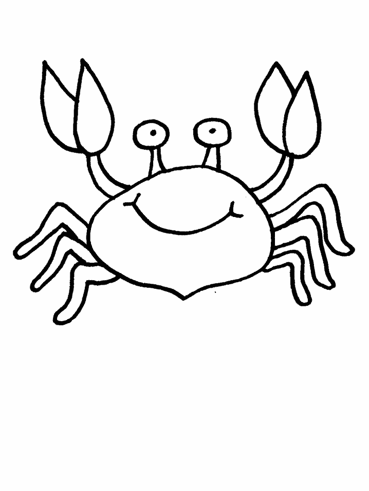 Crab Coloring Sheet Coloring Home