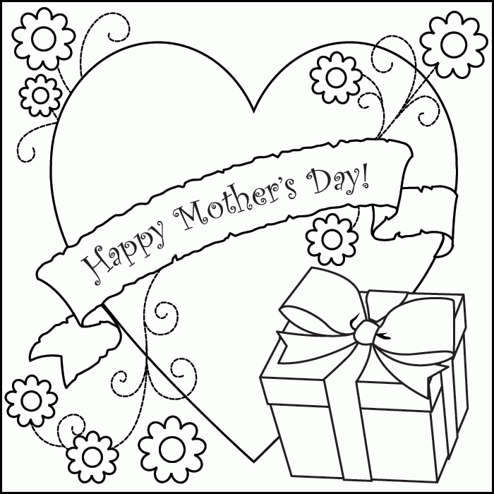 Happy Mothers Day Coloring Pages