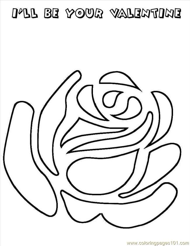 Coloring Pages Rose4 (Natural World > Flowers) - free printable 