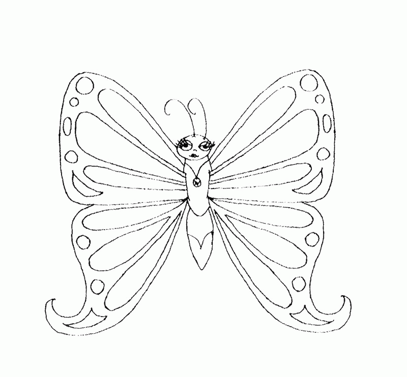 Monarch Butterfly Coloring Page - Butterfly Coloring Pages 