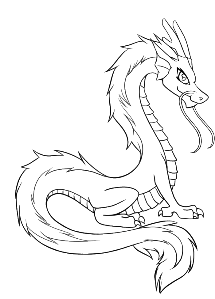 Young Dragons From Chinese Coloring Pages - Dragon Coloring Pages 