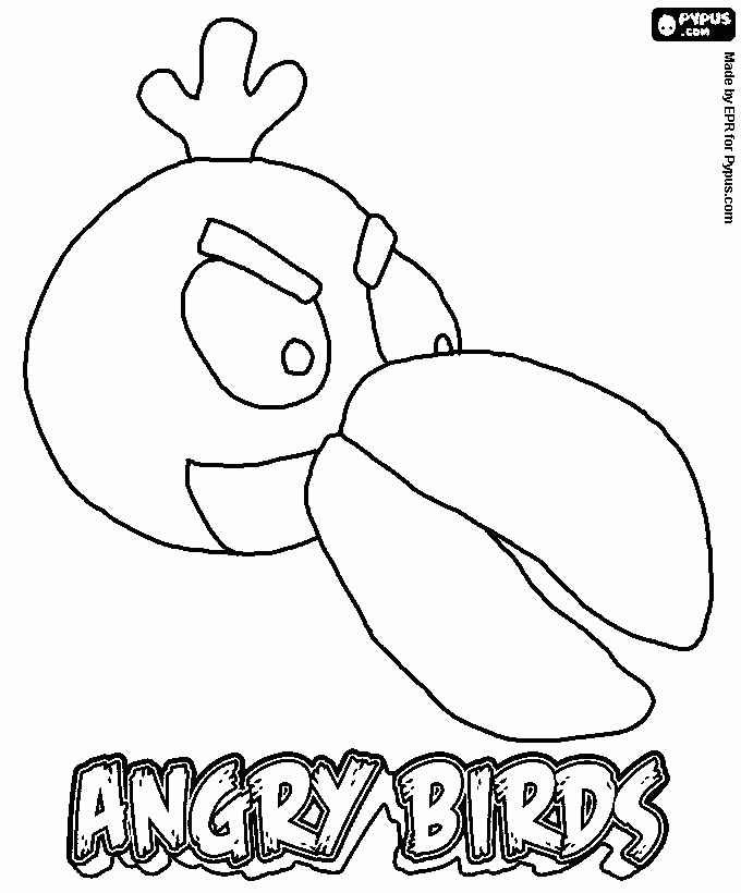 red space bird Colouring Pages