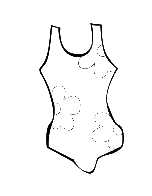 sdm Swiming clothes001 printable coloring in pages for kids 