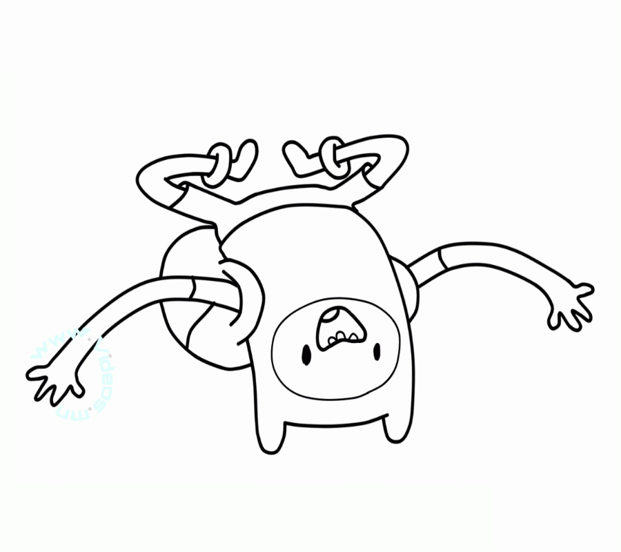 Finn from Adventure Time Coloring Page | Videos.mn