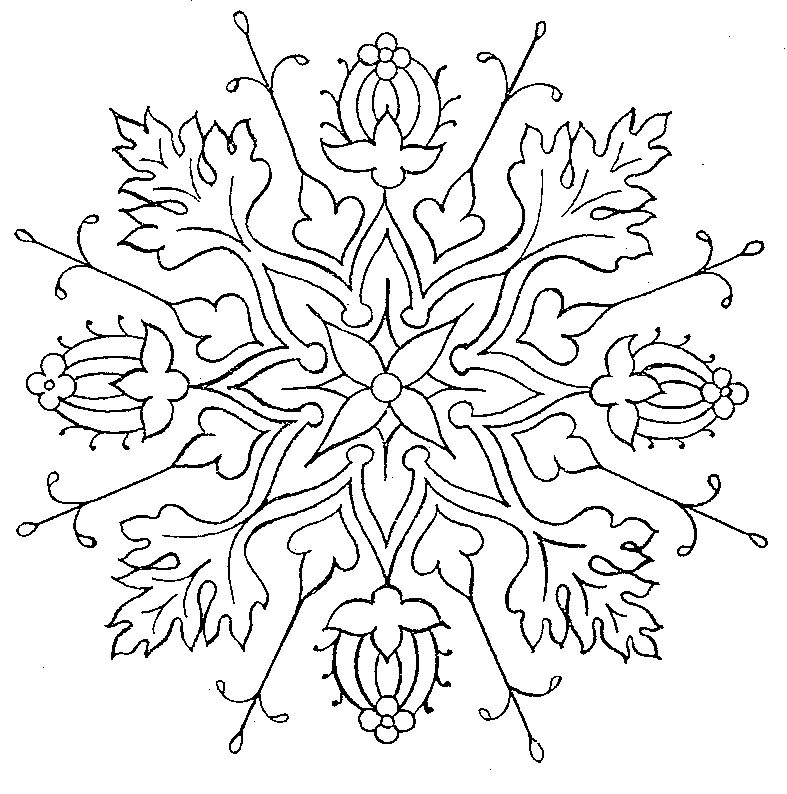 Free Embroidery Pattern: Flower Medallion – Needle'nThread.com
