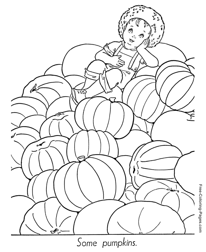 Free Autumn Coloring Book Pages - 19