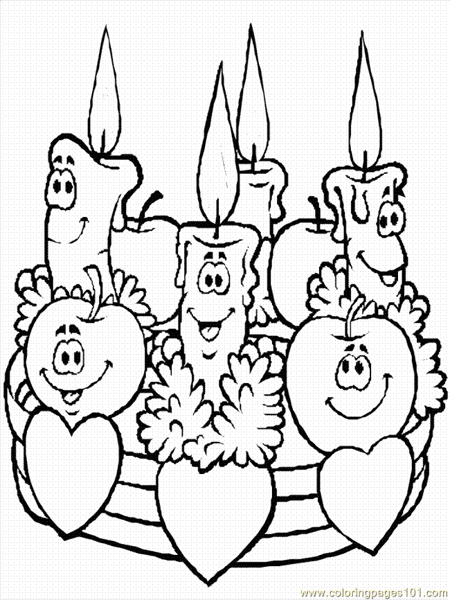 Coloring Pages Christmas Wreaths (1) (Cartoons > Christmas) - free 