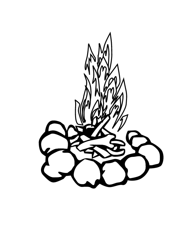 eps camp-fire0001 printable coloring in pages for kids - number 