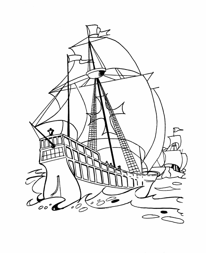 USA-Printables: Columbus Day Coloring Pages 4 - Christopher 
