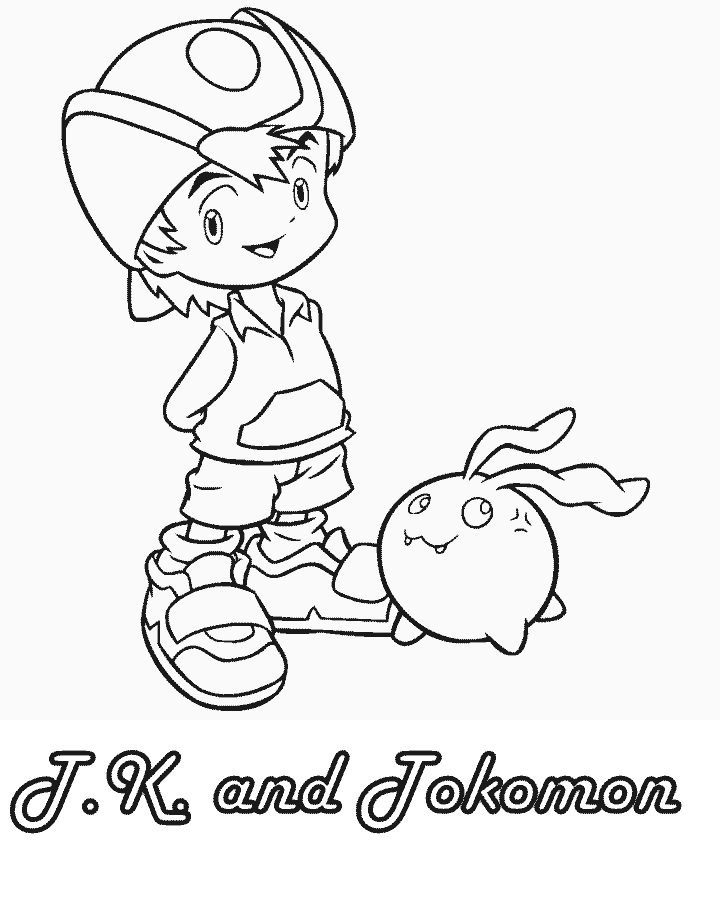Digimon Characters Coloring Pages