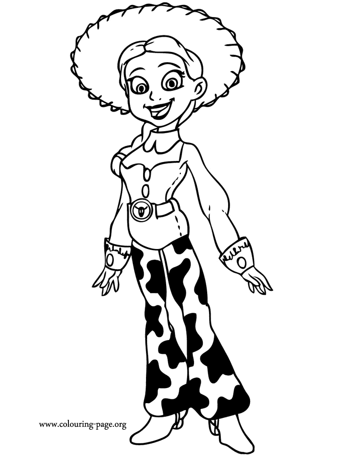 jessie cowgirl Colouring Pages