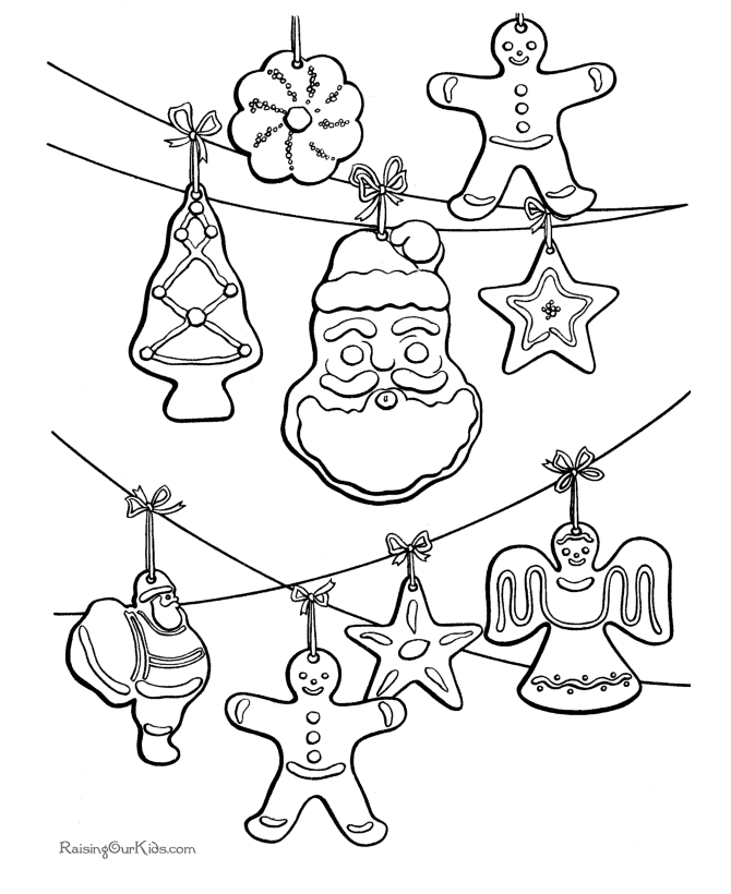 Coloring Pages For Kids Christmas Ornaments Coloring Pages