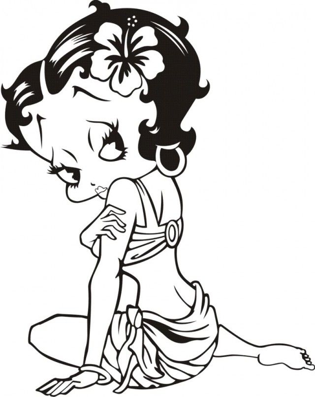 Betty Boop Coloring Pages To Print Free Coloring Pages Free 271105 