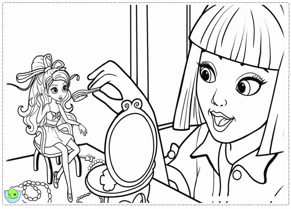barbie tumbelina Colouring Pages