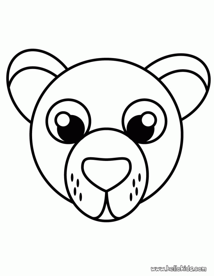 Bear Coloring Pages For Preschoolers