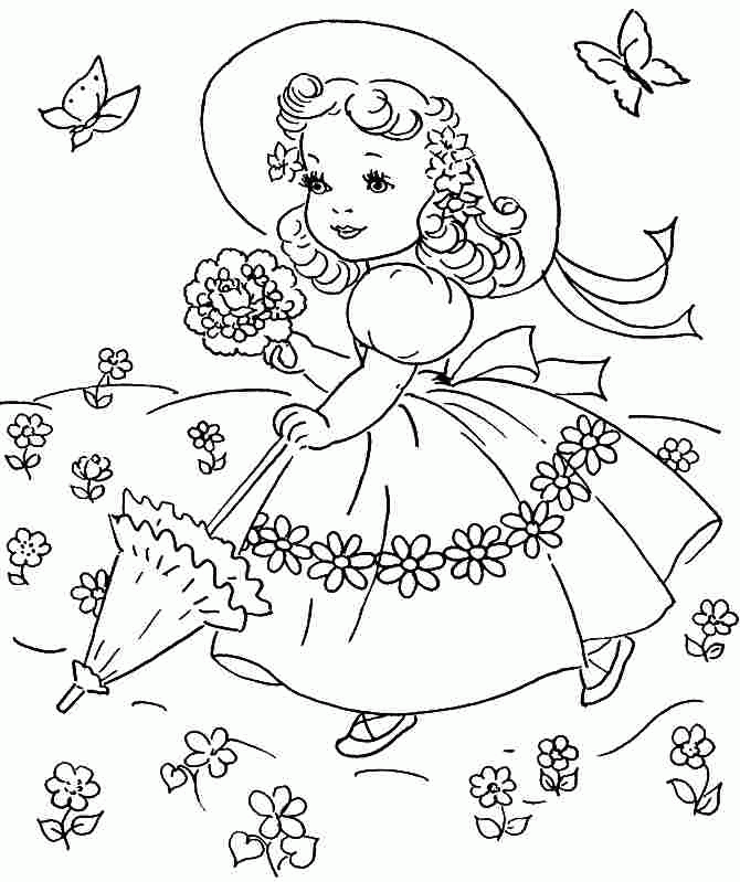 Spring Season Colouring Pages Free For Kids & Girls 20958#