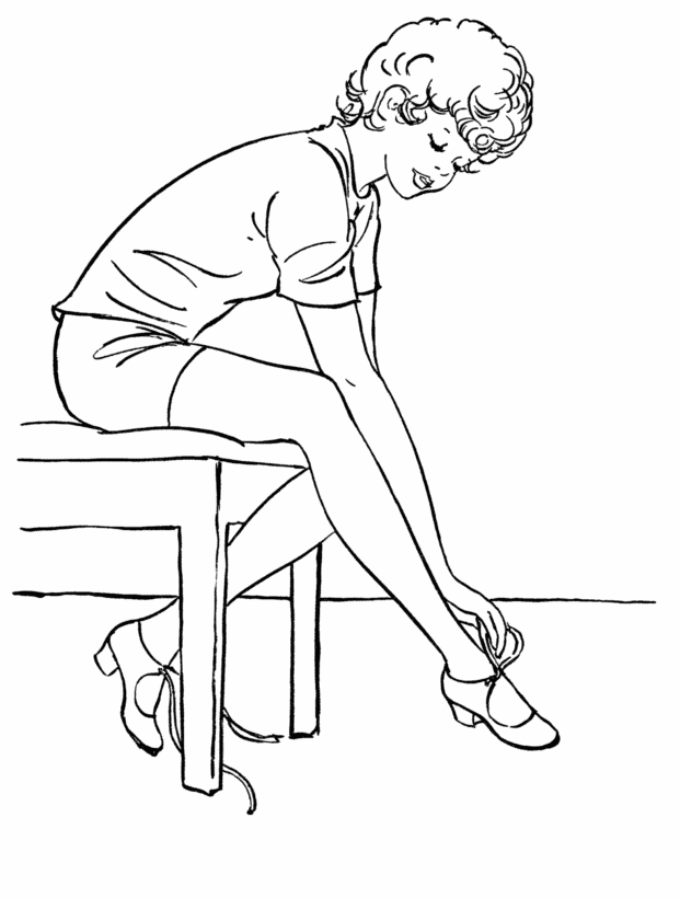 ballet pointe shoes Colouring Pages (page 3)