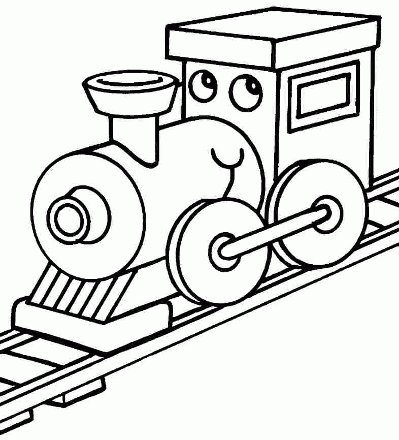 Transportation Train Colouring Pages Free For Kids - #