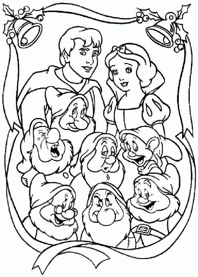 Coloring Sheets Disney Princess Snow White Free Printable For 