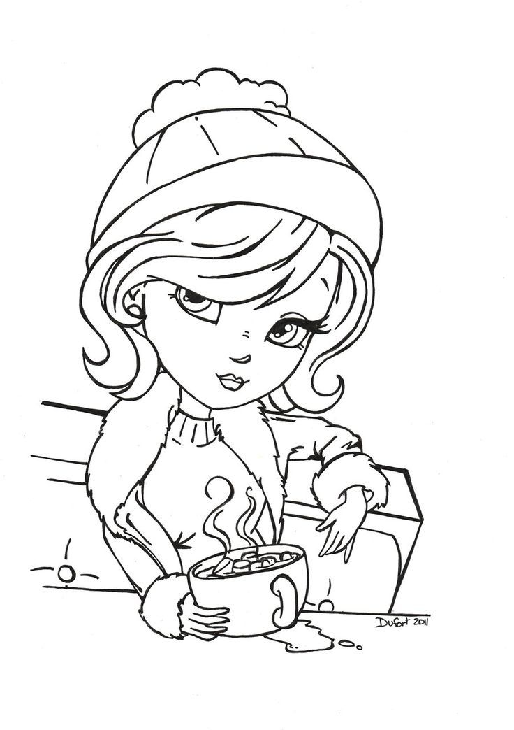 Hot Cocoa by JadeDragonne.deviantart.com | Coloring Pages