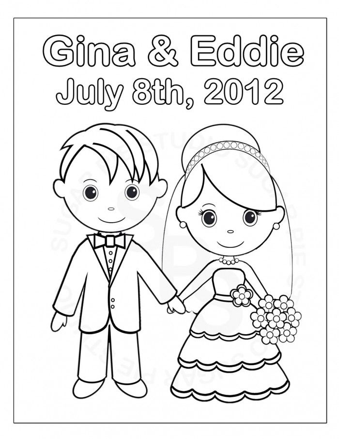 Wedding Coloring Pages For Children - Coloring Home