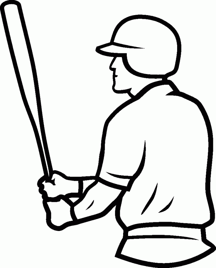Old Man Batter Coloring Page | Kids Coloring Page