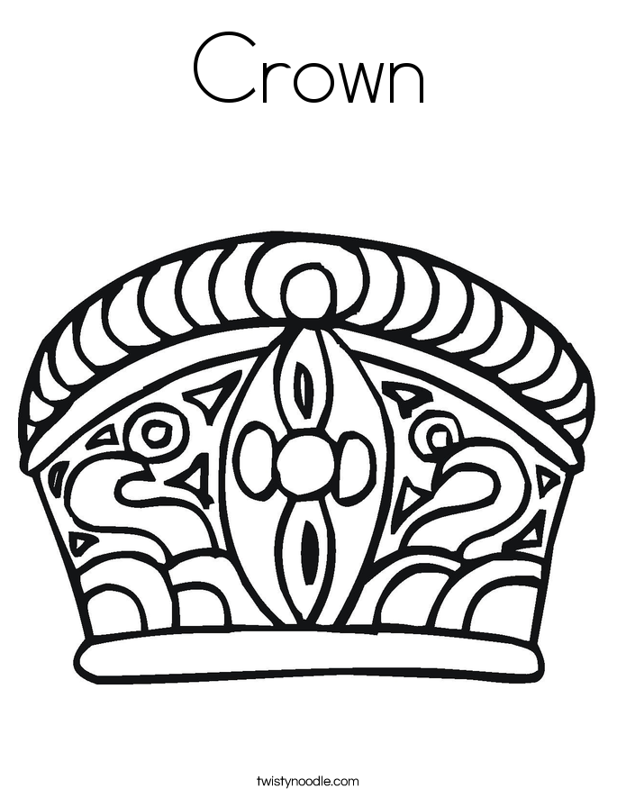 Images Of Crown Coloring Page Twisty Noodle Wallpaper