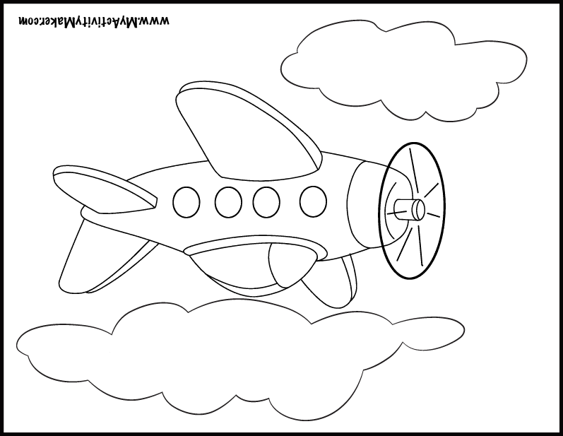 Coloring Pages: Transportation | My Activity Maker
