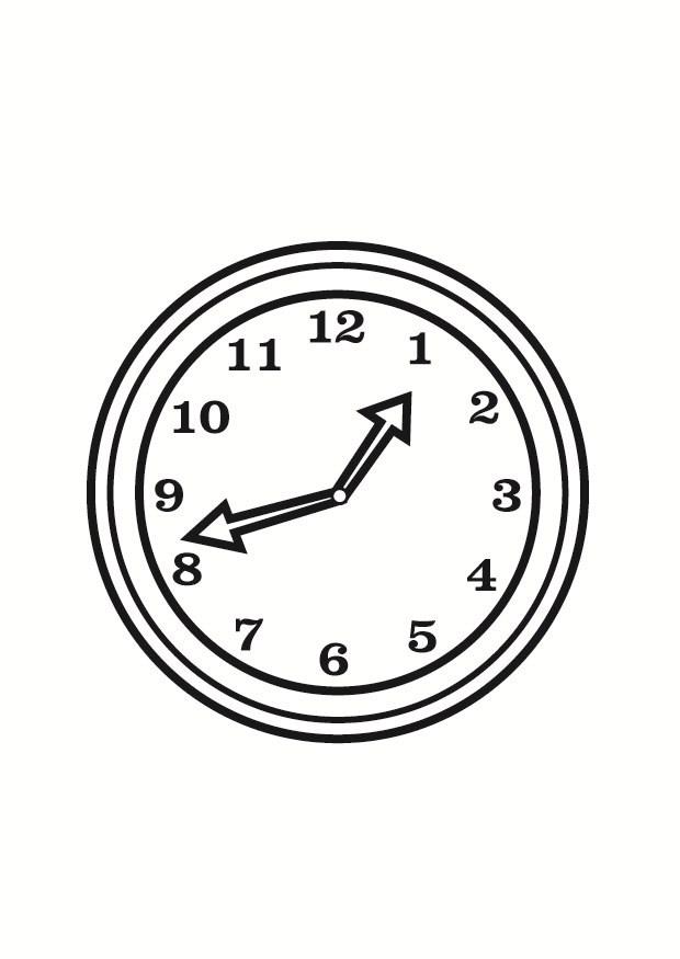 Coloring page clock - img 23360.