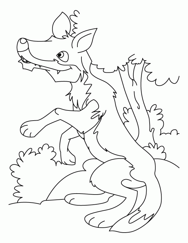 Wolf telling a story coloring pages | Download Free Wolf telling a 