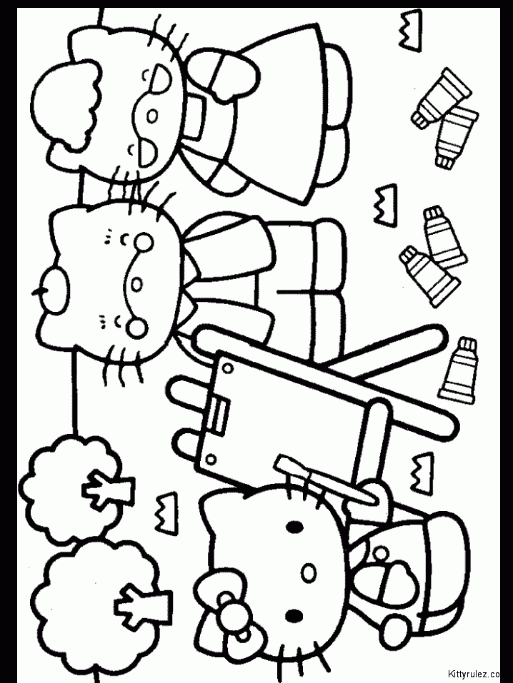 hello kitty colouring pages free | Sylvie Guillems