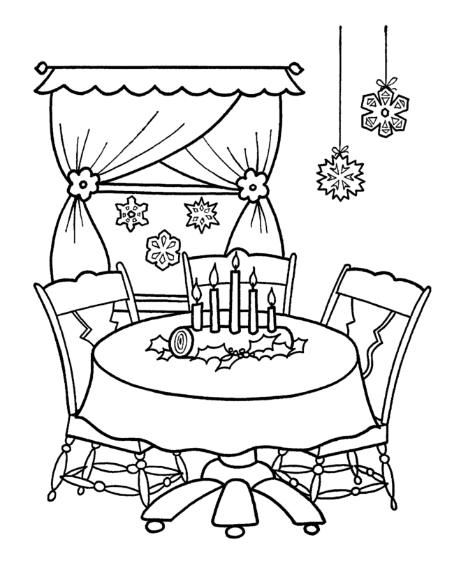 Coloring Pages Christmas Decorations