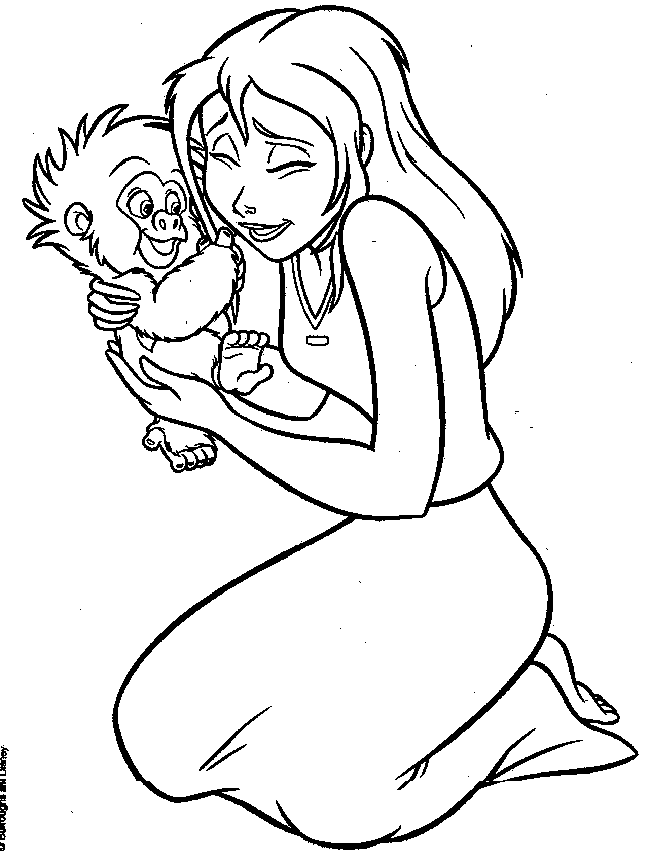 jane from tarzan Colouring Pages (page 3)